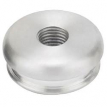 Hi-Top Round Shift Boot & 3/8"-24 Top Bezel - Satin Alum