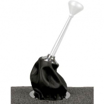 Classic Round Shifter Boot 5.25" Alum Bezel - Satin Alum