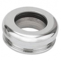 Deluxe Top Round Boot with 5/8" Top Bezel - Chromed