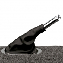 Floor Mount E-Brake Boot with Trim Ring - Stainless