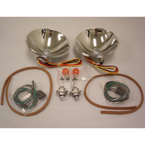 1937-39 Ford Pas Car Halogen Reflector Kit with Turn Signal