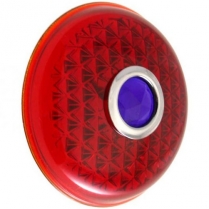 1937 Ford Passenger Car Red Taillight Lens with Blue Dot
