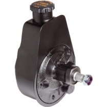 GM Power Steering Pump & Cap Bolt-On - Painted Black