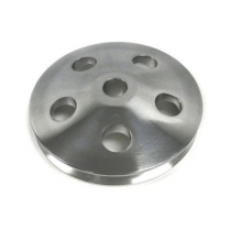 One Groove P/S Pump Pulley  4.875" OD - Polished Aluminum
