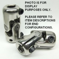U-Joint 9/16"-26 Spline x 3/4" DD - Polished Stainless