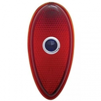 1938-39 Ford Passenger Car Red Taillight Lens with Blue Dot