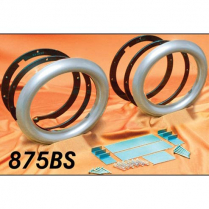 8.75" Frenched Headlamp Conversion Kit - Bare Steel