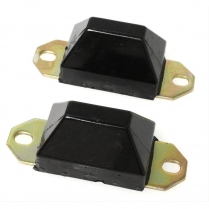 Poly Bumper Stop, 2 Bolt Style - Black