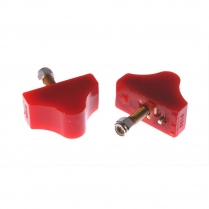 1964-72 Chevelle Lower Bumper Stops - Red