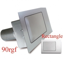 Rectangle 90 Degree Fuel Filler Door - Flat Face