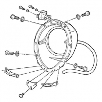 1939 Ford Deluxe & Mercury Headlight Bucket Mounting Kit