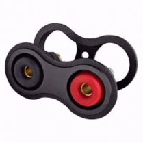 Universal Body Mount Battery Charging Port - Black