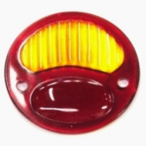 1928-31 Ford Car & Pickup Red & Amber Taillight Lens