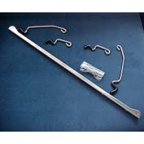 1928-36 Ford Car & Pickup Stainless Steel Hood Prop Kit