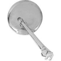 3" Chrome Straight Arm Peep Mirror fits Left & Right Sides
