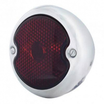 1933-36 Ford Economy LH Stainless Tail Light with Red Lens