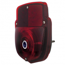 1953-56 Ford Truck RH Black Tail Light Assembly w/Blue Dot