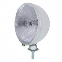 7" Chrome King Bee Headlight with H6024 Halogen Bulbs