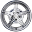 Speedway Polished Dish Wheel - 20"x10" 5 on 5" with 5.5" BS