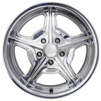 Speedway Polished Dish Wheel - 22 x 10", 5 x 4.75" with 5.5"