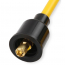 8 mm Straight Spark Plug Wire Set Yellow Orange/Black Boots