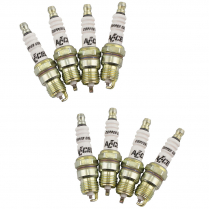 Accel 14 mm .460" Reach Shorty Copper Spark Plugs - Set of 8