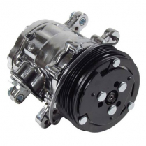 A/C 7176 Style Compressor 8 Groove Serpentine - R134 Chrome