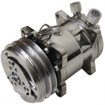 508 Style V-Belt A/C Compressor - R134 Chrome