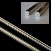 Grooved 6' Long Aluminum Interior Trim