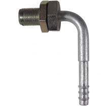 A/C Fitting #10 90 Degree Barbed - Male O-Ring Bulkhead