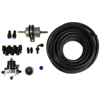 EFI Fuel Line Kit with Bypass Regulator and Gauge