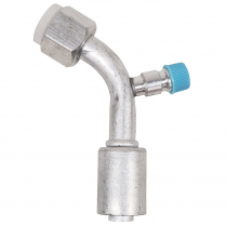 A/C Fitting #8 45 Degree B/L Reduced Barrier - Service Port