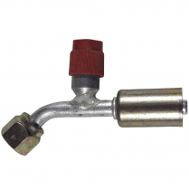 A/C Fitting #10 45 Degree B/L Reduced Barrier - Service Port