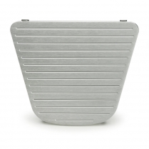 1933-34 Ford Pass Car Radio Panel without Holes - Satin Alum