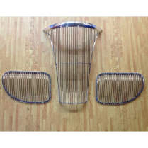1941 Ford Passenger 3/8" Spacing Center Grills - Full Polish
