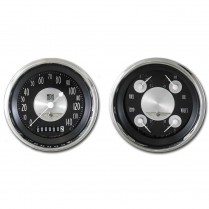 American Tradition 2 Gauge Kit 3-3/8" Speedo/Quad - SHC