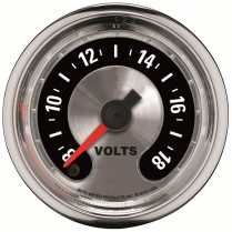 American Muscle 2-1/16" Voltmeter Gauge - 8-18 Volts