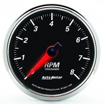 Designer Black II 3-3/8" Tachometer - 8000 RPM