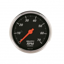 Designer Black 3-1/8" Tachometer - 7000 RPM