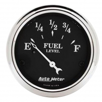 Old Tyme Black 2-1/16" Fuel Gauge - 73-10 Ohm