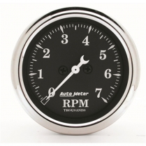 Old Tyme Black 2-1/16" Tachometer - 7000 RPM