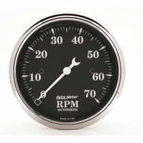 Old Tyme Black 3-1/8" Tachometer - 7000 RPM
