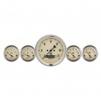 Antique Beige 5 Gauge Electric Gauge Kit - 3-3/8"