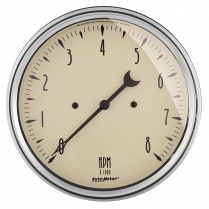 Antique Beige 5" Tachometer Only - 8000 RPM