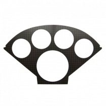 1955-56 Chevy Pass Car Carbon Fiber Gauge Panel