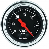Traditional Chrome 2-1/16" Vacuum Gauge - 0-30 in hg