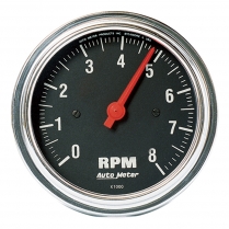 Traditional Chrome 3-3/8" Tachometer - 8000 RPM