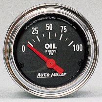 Traditional Chrome 2-1/16" Elec. Oil Pressure Gauge 0-100psi