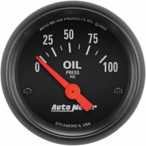 Z-Series Electric Oil Pressure Gauge 2-1/16" 100 psi
