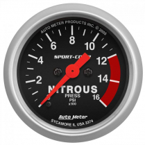 Sport-Comp 2-1/16" Nitrous 0-1600 psi Gauge